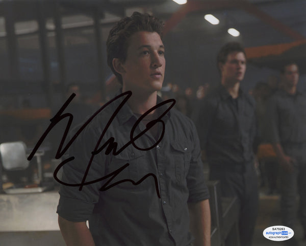 Miles Teller Divergent Signed Autograph 8x10 Photo ACOA