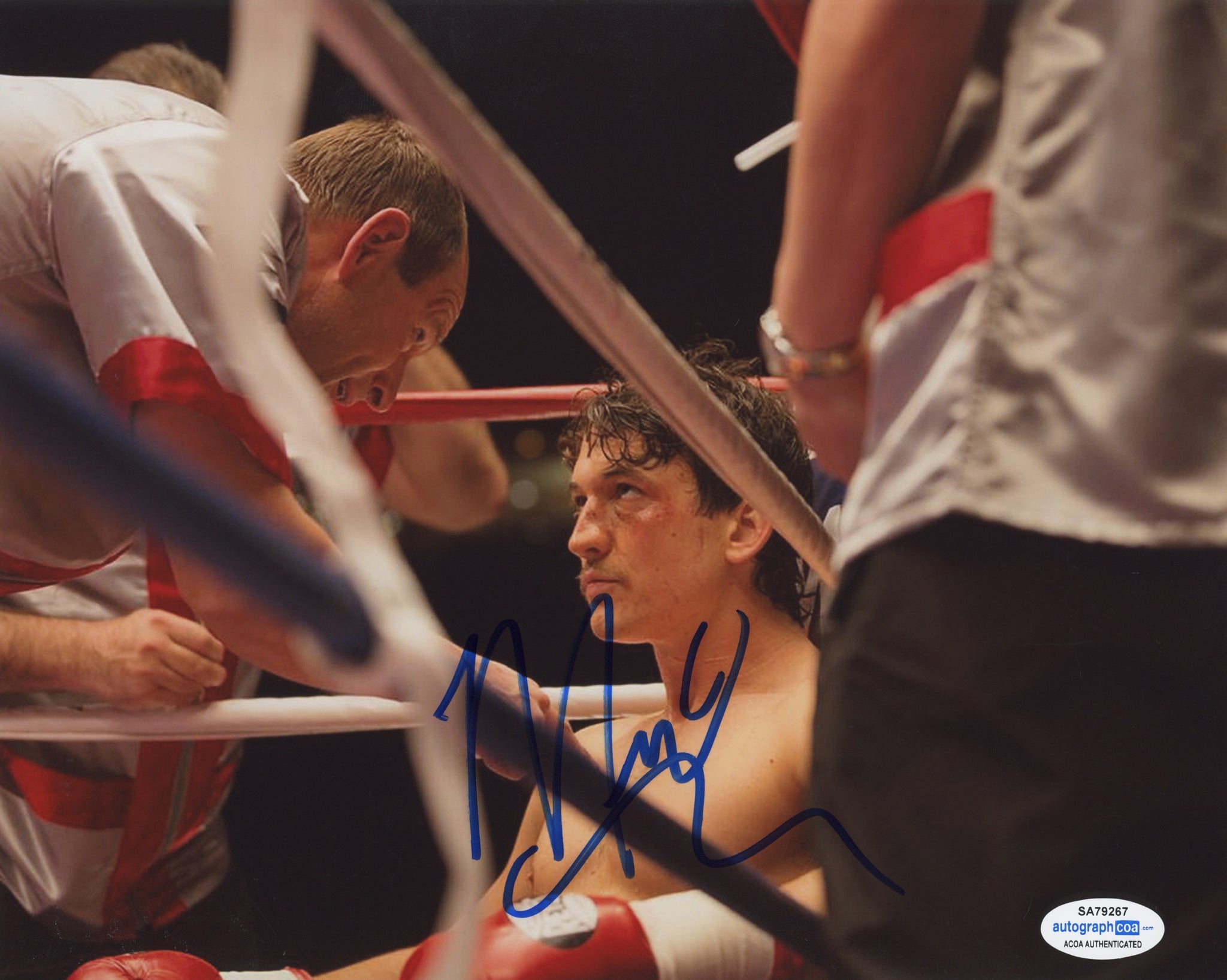 Miles Teller Bleed For This Signed Autograph 8x10 Photo ACOA