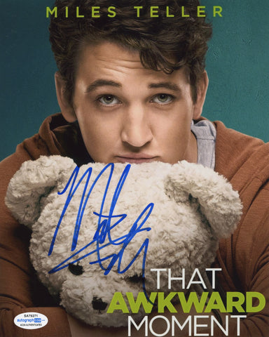 Miles Teller Awkward Moment Signed Autograph 8x10 Photo ACOA