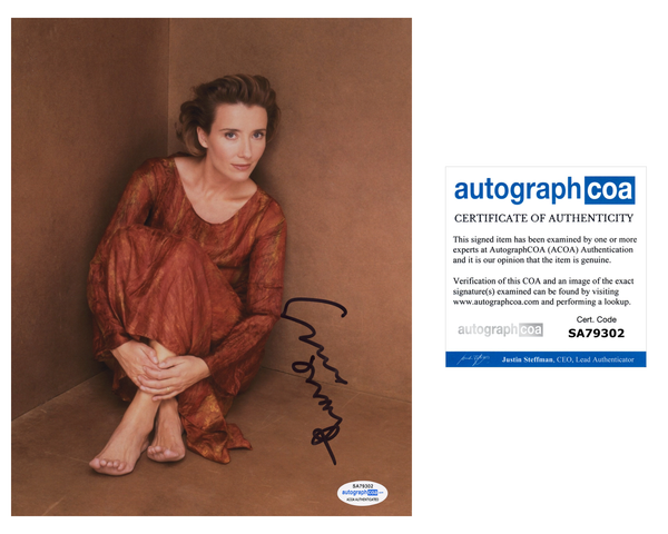 Emma Thompson Sense and Sensibility Signed Autograph 8x10 Photo ACOA