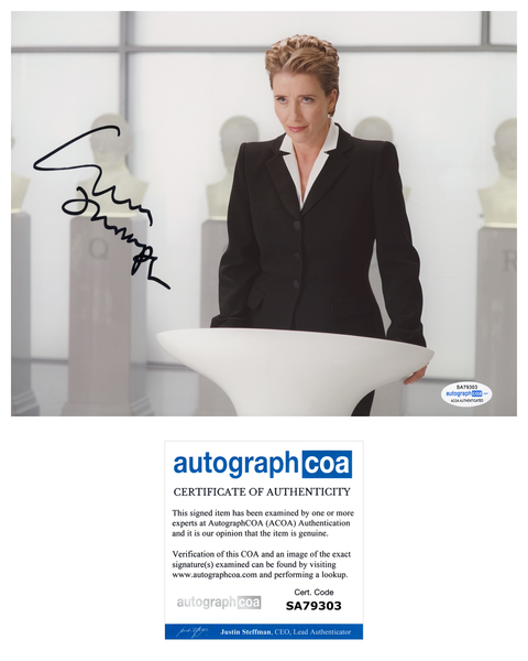 Emma Thompson Men in Black Signed Autograph 8x10 Photo ACOA