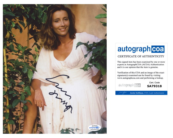 Emma Thompson Sense and Sensibility Signed Autograph 8x10 Photo ACOA