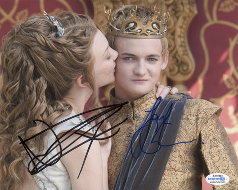 Jack Gleeson Natalie Dormer Game of Thrones Signed Autograph 8x10 Photo ACOA