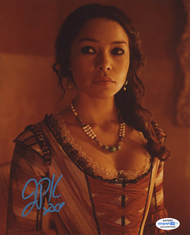 Jessica Parker Kennedy Sexy Black Sails Signed Autograph 8x10 Photo ACOA