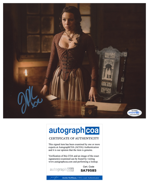 Jessica Parker Kennedy Sexy Black Sails Signed Autograph 8x10 Photo ACOA