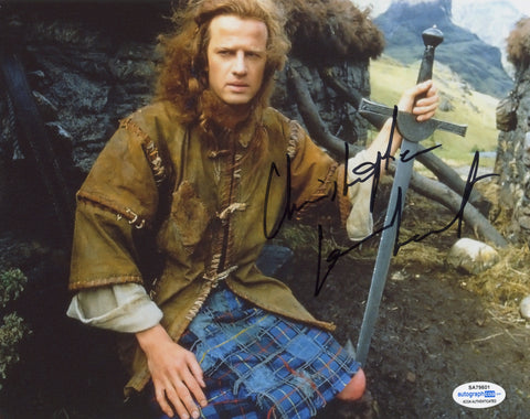 Christopher Lambert Highlander Signed Autograph 8x10 Photo ACOA