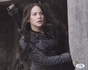 Jennifer Lawrence Hunger Games Signed Autograph 8x10 Photo ACOA