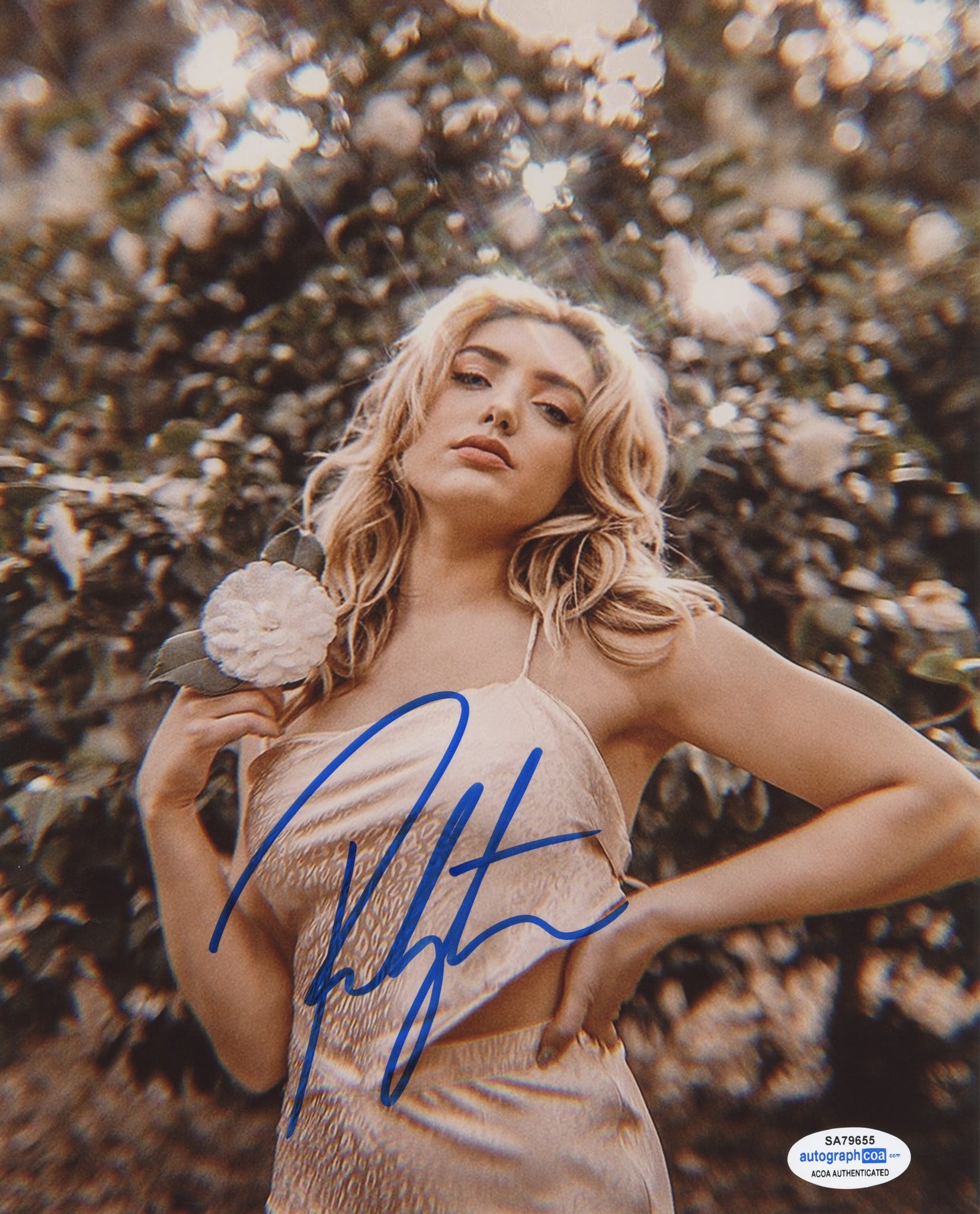 Peyton List Sexy Cobra Kai Signed Autograph 8x10 Photo ACOA