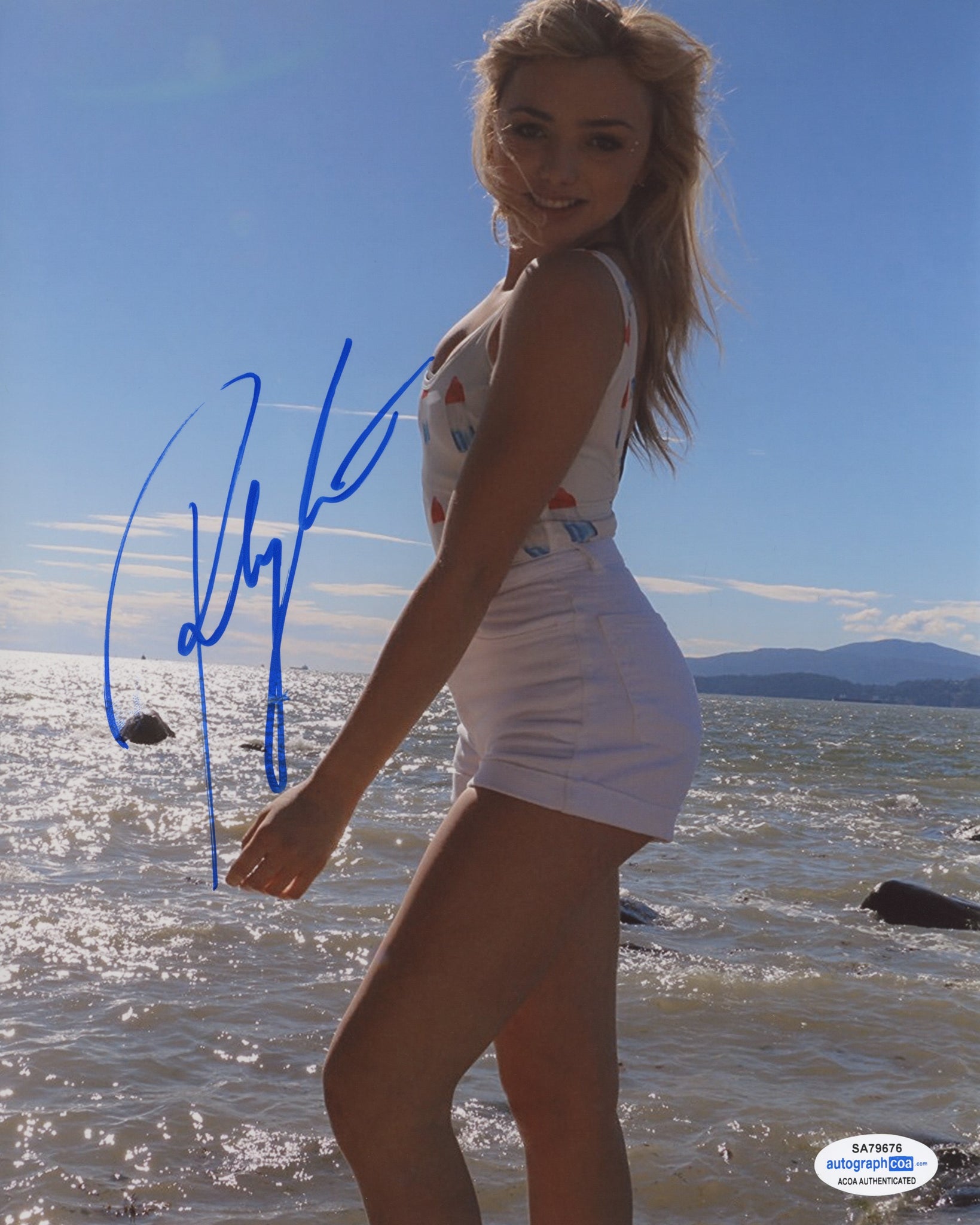 Peyton List Cobra Kai Signed Autograph 8x10 Photo ACOA