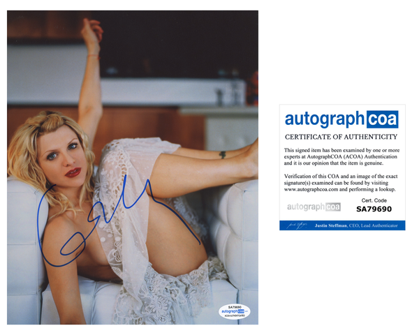 Courtney Love Sexy Signed Autograph 8x10 Photo ACOA