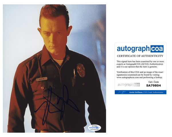 Robert Patrick Terminator Signed Autograph 8x10 Photo ACOA