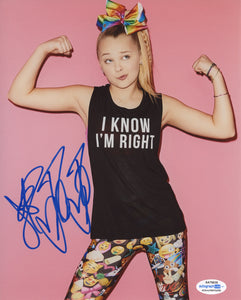 JoJo Siwa Dance Moms Signed Autograph 8x10 Photo ACOA