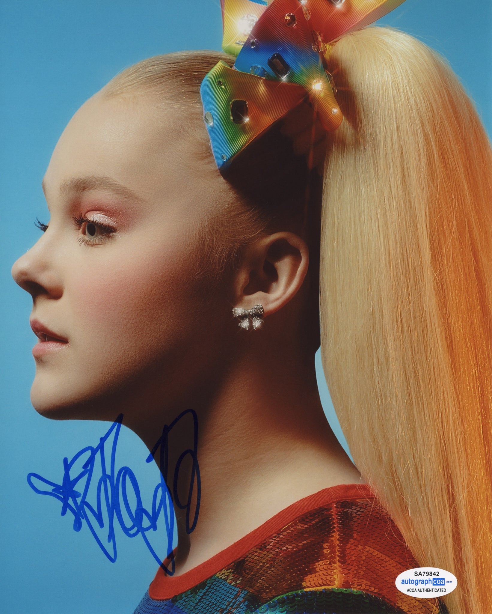 JoJo Siwa Dance Moms Signed Autograph 8x10 Photo ACOA