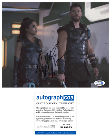 Tessa Thompson Thor Ragnarok Signed Autograph 8x10 Photo ACOA