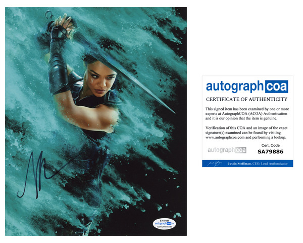 Tessa Thompson Thor Ragnarok Signed Autograph 8x10 Photo ACOA