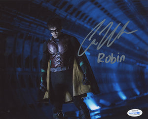 Curran Walters Titans Red Hood Robin Signed Autograph 8x10 Photo ACOA