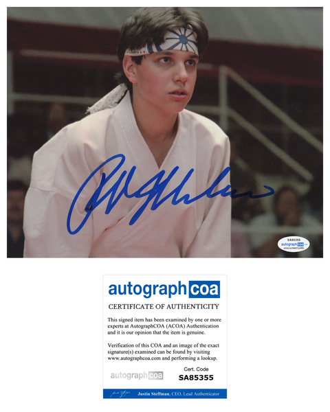 Ralph Macchio Cobra Kai Karate Kid Signed Autograph 8x10 Photo ACOA