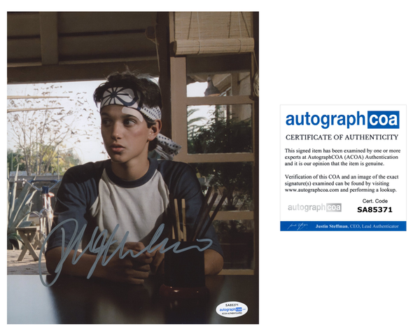 Ralph Macchio Cobra Kai Karate Kid Signed Autograph 8x10 Photo ACOA