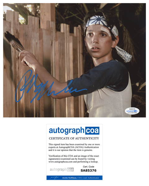 Ralph Macchio Cobra Kai Karate Kid Signed Autograph 8x10 Photo ACOA