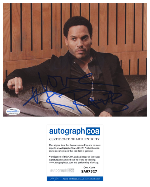 Lenny Kravitz Hunger Games Signed Autograph 8x10 Photo ACOA