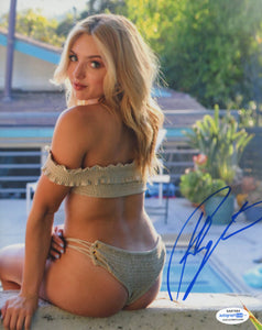 Peyton List Sexy Cobra Kai Signed Autograph 8x10 Photo ACOA