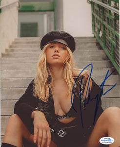 Peyton List Cobra Kai Signed Autograph 8x10 Photo ACOA