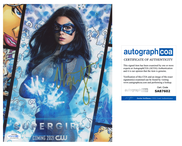 Nicole Maines Supergirl Signed Autograph 8x10 Photo ACOA