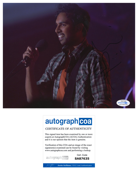 Himesh Patel Yesterday Signed Autograph 8x10 Photo ACOA