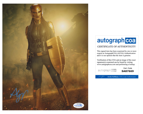 Azie Tesfai Supergirl Signed Autograph 8x10 Photo ACOA