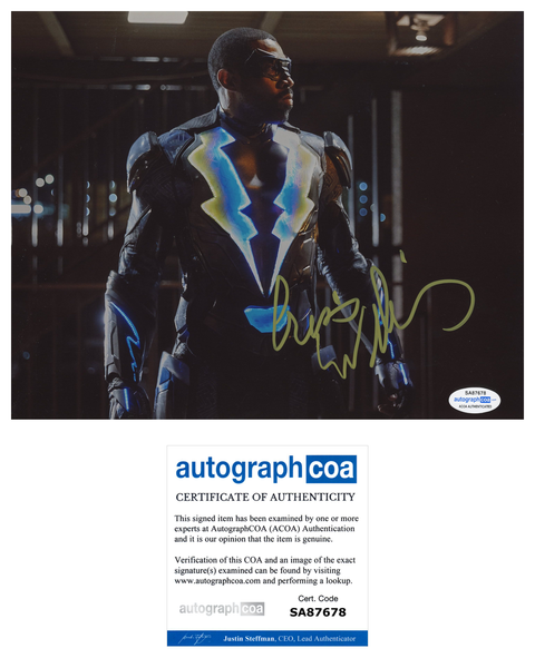 Cress Williams Black Lightning Signed Autograph 8x10 Photo ACOA