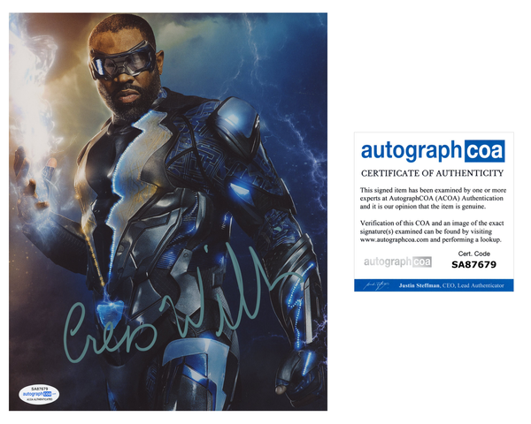 Cress Williams Black Lightning Signed Autograph 8x10 Photo ACOA