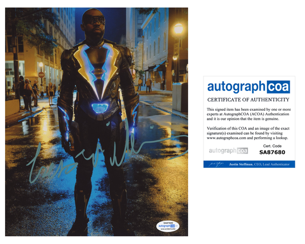 Cress Williams Black Lightning Signed Autograph 8x10 Photo ACOA