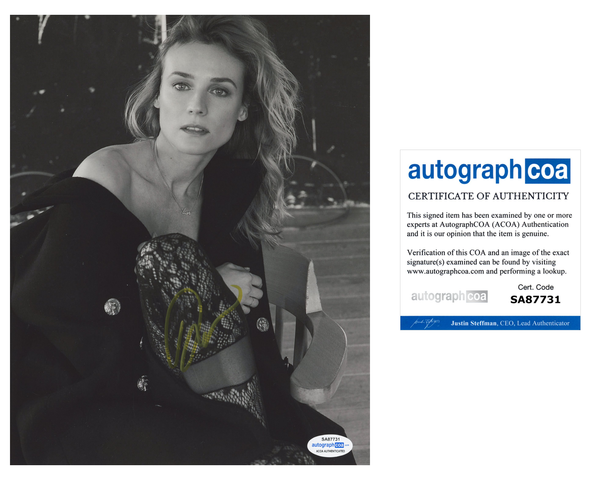 Diane Kruger Sexy Signed Autograph 8x10 Photo ACOA