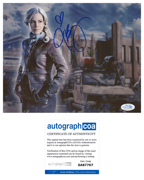Julie Benz Defiance Signed Autograph 8x10 Photo ACOA