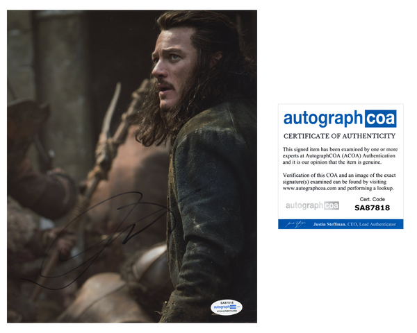 Luke Evans The Hobbit Signed Autograph 8x10 photo ACOA