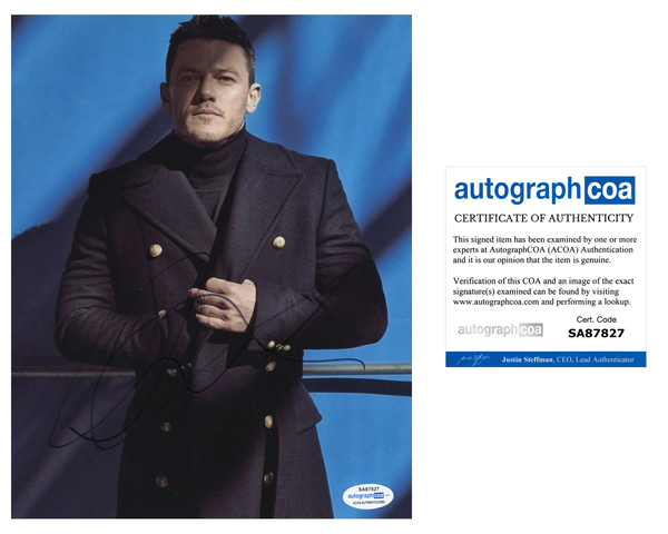 Luke Evans Signed Autograph 8x10 photo ACOA