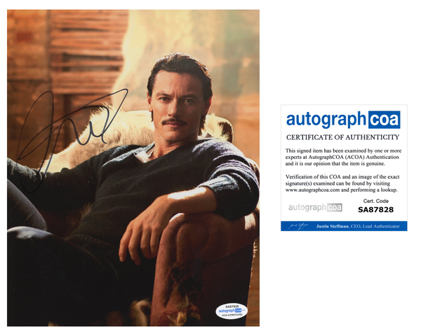 Luke Evans Signed Autograph 8x10 photo ACOA