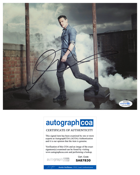 Luke Evans Signed Autograph 8x10 photo ACOA