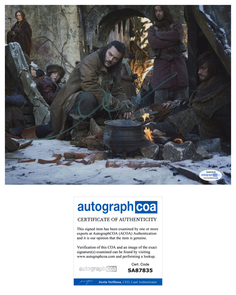 Luke Evans The Hobbit Signed Autograph 8x10 photo ACOA