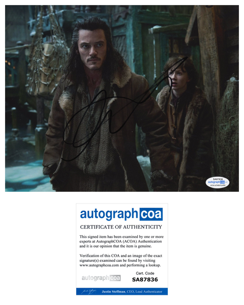 Luke Evans The Hobbit Signed Autograph 8x10 photo ACOA