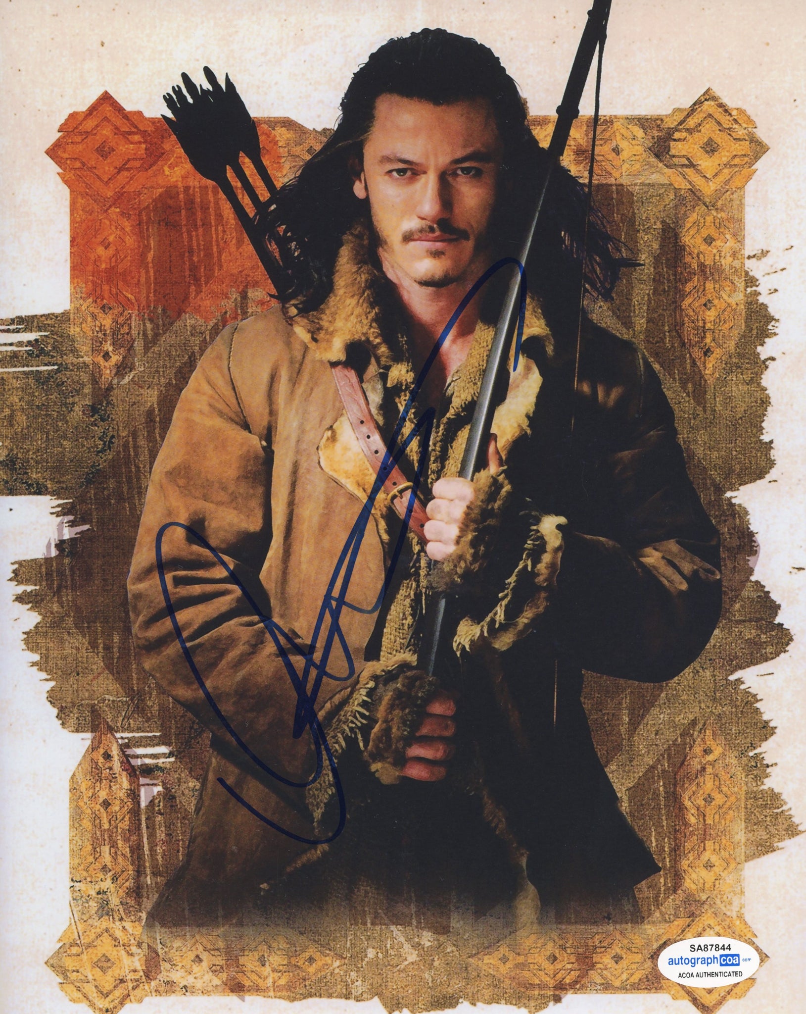 Luke Evans The Hobbit Signed Autograph 8x10 photo ACOA