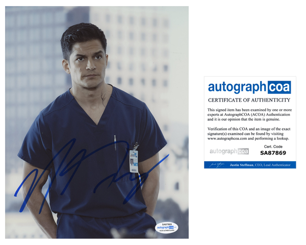 Nicholas Gonzalez Good Doctor Signed Autograph 8x10 Photo ACOA