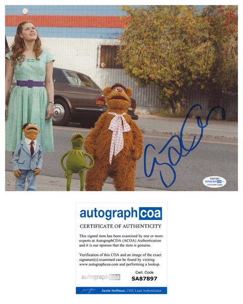 Amy Adams Muppets Signed Autograph 8x10 Photo ACOA