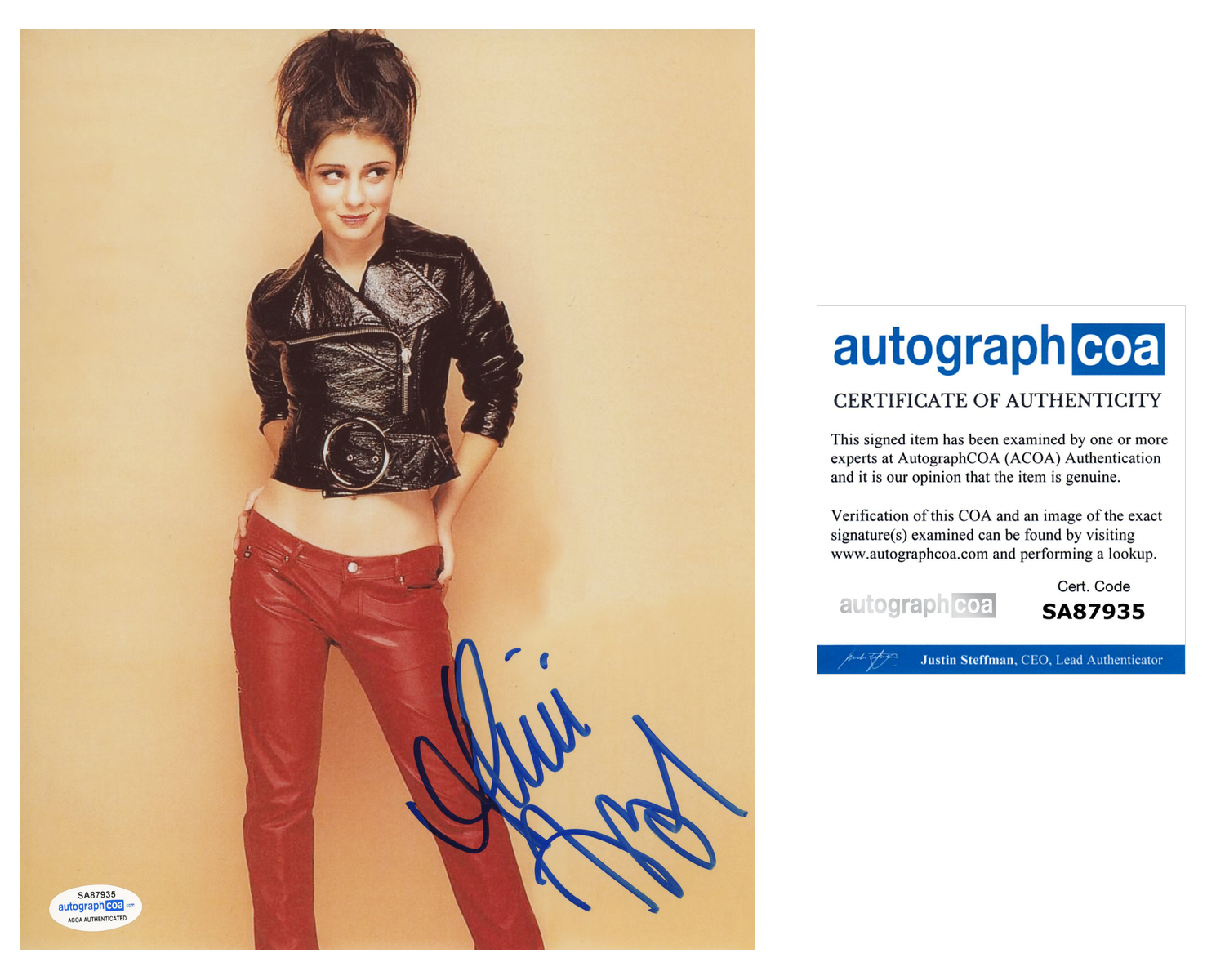 Shiri Appleby Sexy Signed Autograph 8x10 Photo ACOA | Outlaw