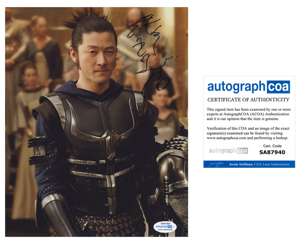 Tadanobu Asano Thor Signed Autograph 8x10 Photo ACOA