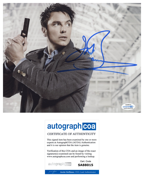 John Barrowman Doctor Who Signed Autograph 8x10 Photo ACOA