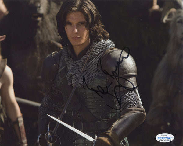 Ben Barnes Chronicles of Narnia Signed Autograph 8x10 Photo ACOA