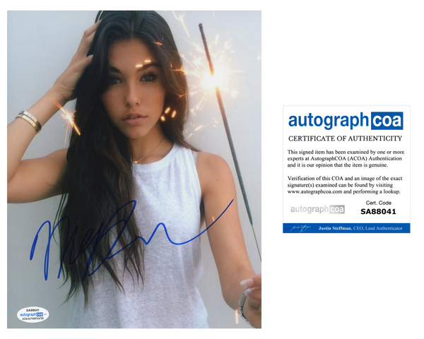 Madison Beer Sexy Signed Autograph 8x10 Photo ACOA