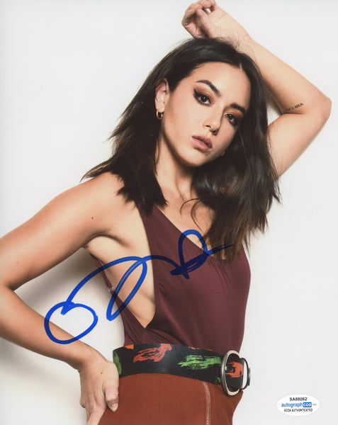 Chloe Bennet Sexy Signed Autograph 8x10 Photo ACOA