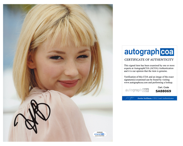 Haley Bennett Sexy Signed Autograph 8x10 Photo ACOA